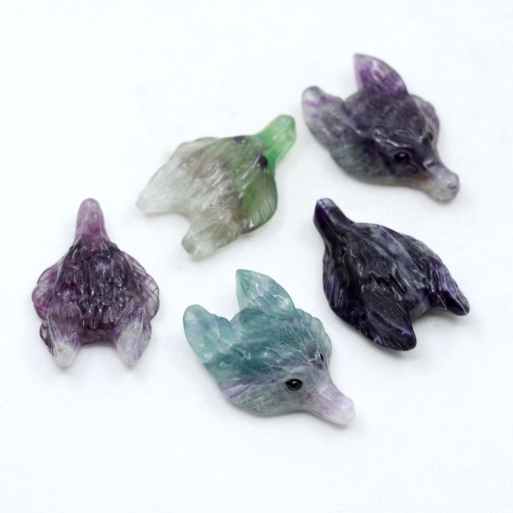 Wolf Head Pendant - 5 Pcs