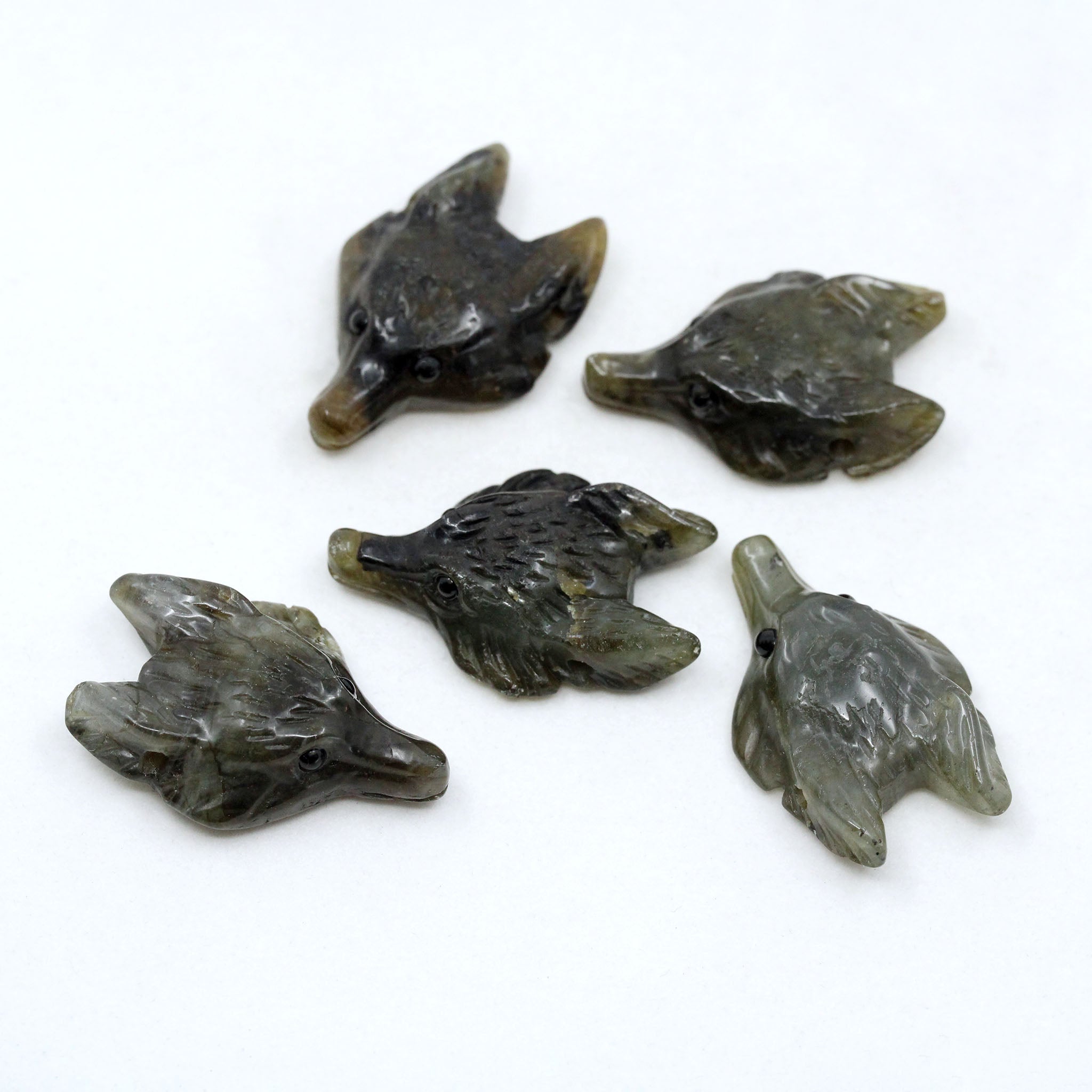 Wolf Head Pendant - 5 Pcs