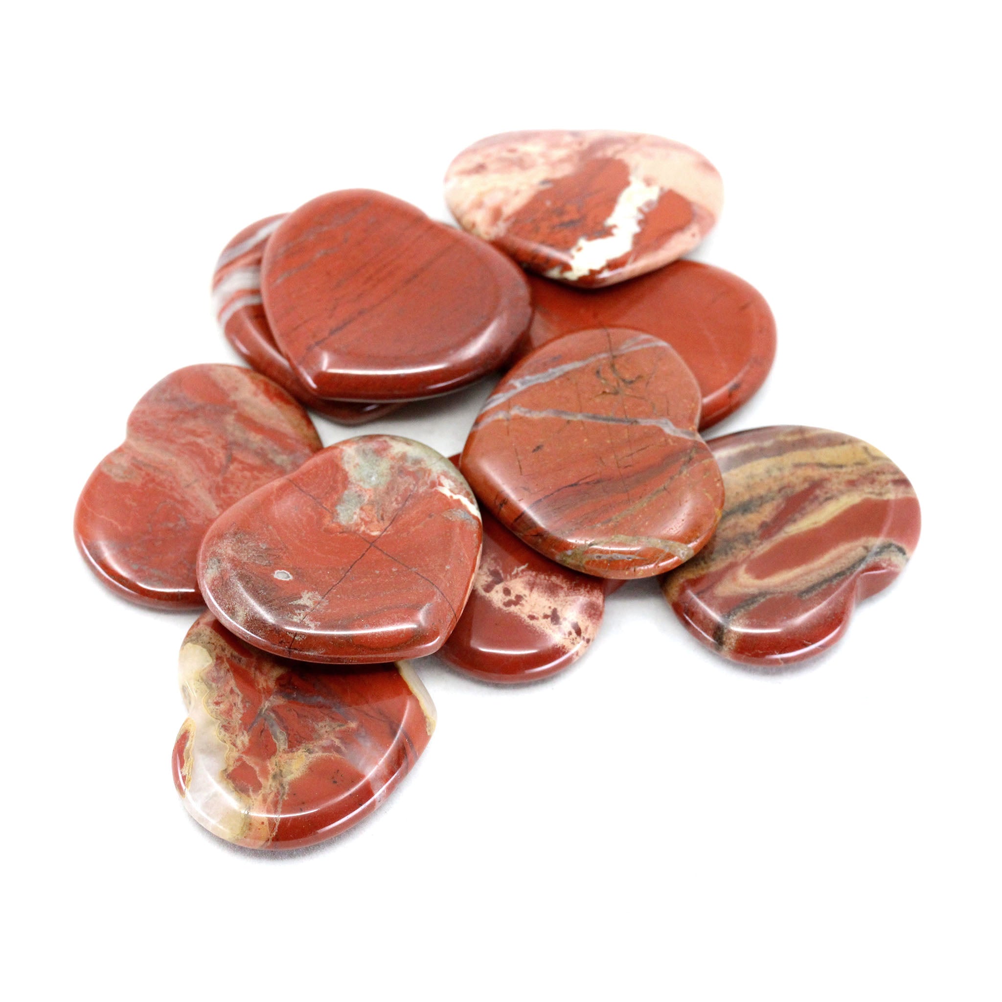 Heart Shaped Worry Stone - 10 Pcs