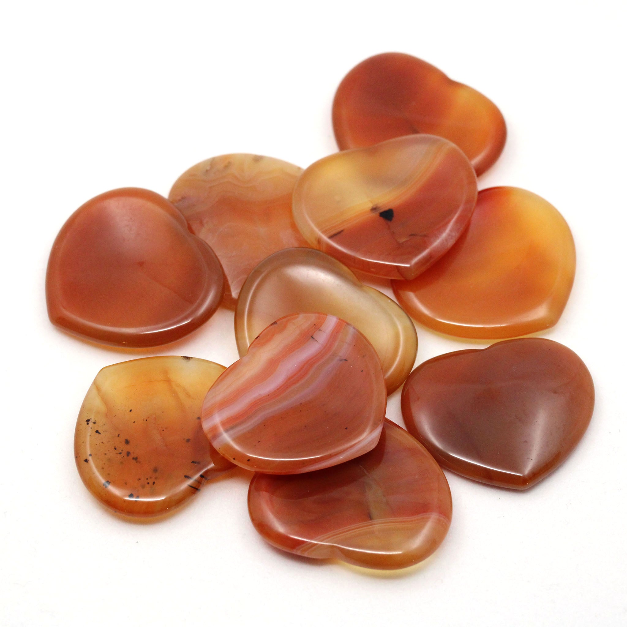 Heart Shaped Worry Stone - 10 Pcs